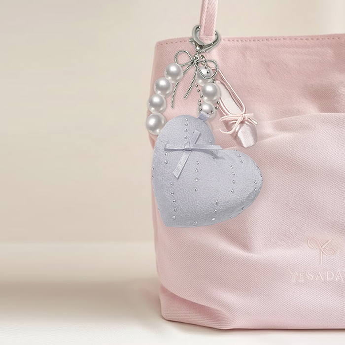 法式愛心芭蕾手工吊飾